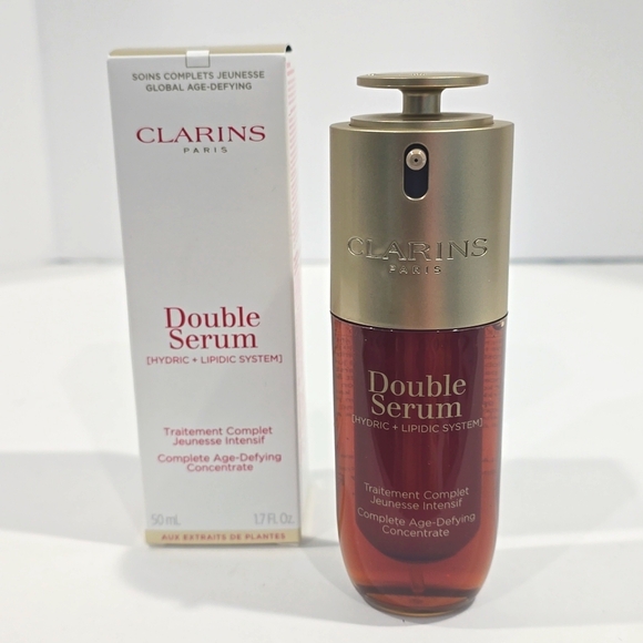 NIB ✅ Clarins Double Serum Anti-Aging Age Defying 1.7oz ~ NEWEST RELEASE ✨ NIB - Picture 1 of 11